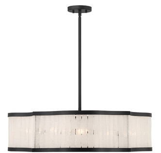 Lighting One E - V6-L7-2901-8-89 - Eight Light Pendant - Parkside - Matte Black