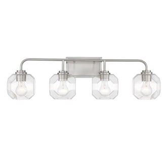 Lighting One E - V6-L8-4399-4-SN - Four Light Bathroom Vanity - Baldwin - Satin Nickel