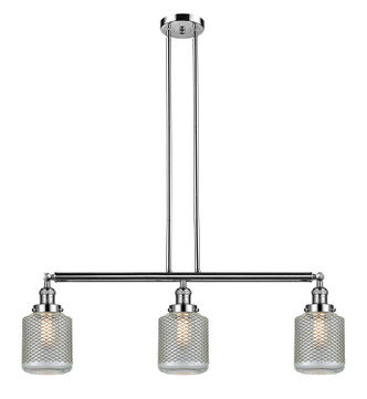 Innovations - 213-PN-G262 - Three Light Island Pendant - Franklin Restoration - Polished Nickel Innovations - 213-PN-G262 - Three Light Island Pendant - Franklin Restoration - Polished Nickel