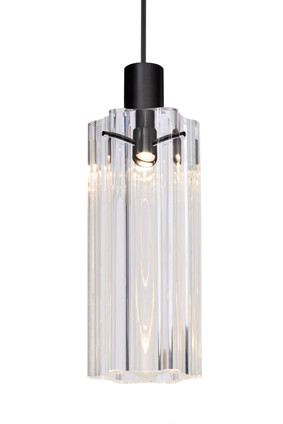 Besa - 1XT-ICE7CL-BK - One Light Pendant - Besa Ice 7 Pendant - Black Besa - 1XT-ICE7CL-BK - One Light Pendant - Besa Ice 7 Pendant - Black