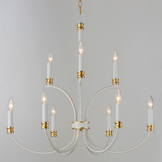 Charlton Nine Light Chandelier (11377WWTGL)