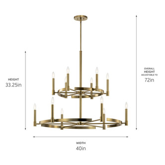Tolani 12 Light Chandelier (52428BNB)