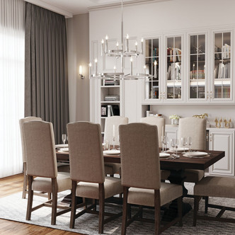 Tolani 12 Light Chandelier (52428PN)