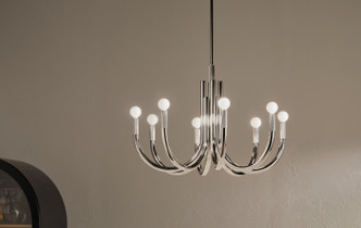 Odensa Eight Light Chandelier (52550PN) Odensa Eight Light Chandelier (52550PN)