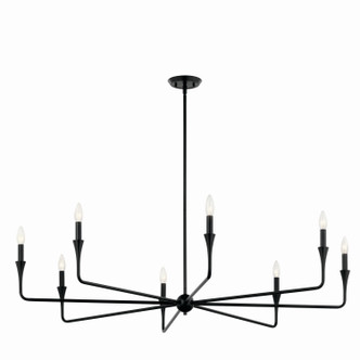 Kichler - 52691BK - Eight Light Chandelier - Alvaro - Black