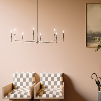 Alvaro Eight Light Chandelier (52691PN)