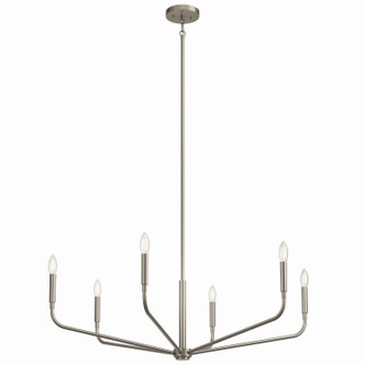 Kichler - 52719NI - Six Light Chandelier - Madden - Brushed Nickel