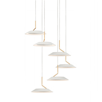 Koncept - RYP-C6-SW-MWG - LED Pendant - Royyo - Matte white with gold