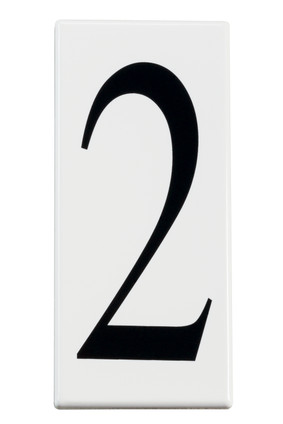 Kichler - 4302 - Number 2 Panel - Accessory - White Material (Not Painted) Kichler - 4302 - Number 2 Panel - Accessory - White Material (Not Painted)