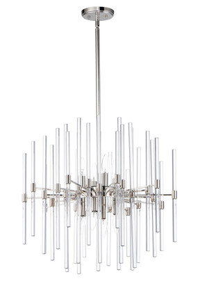 Maxim - 38405CLPN - Eight Light Chandelier - Divine - Polished Nickel Maxim - 38405CLPN - Eight Light Chandelier - Divine - Polished Nickel