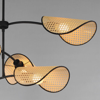 Bonnet Six Light Chandelier (12636NABK)