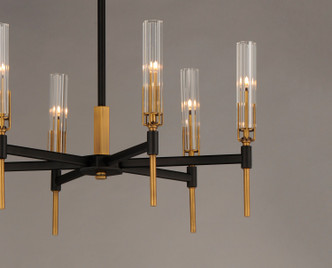 Flambeau LED Chandelier (16125CLBKAB) Flambeau LED Chandelier (16125CLBKAB)