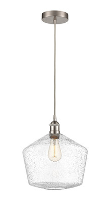 manufacturer_finish:Brushed Satin Nickel|manufacturer_glass:Seedy Cindyrella 12|light_output:600.00lm|color_temperature:2700K|cri:82