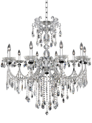 Allegri - 024252-010-FR001 - Ten Light Chandelier - Steffani - Chrome