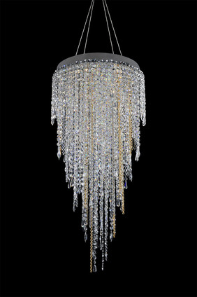 Allegri - 028251-010-FR001 - Ten Light Convertible Pendant - Flush Mount - Tenuta - Chrome Allegri - 028251-010-FR001 - Ten Light Convertible Pendant - Flush Mount - Tenuta - Chrome