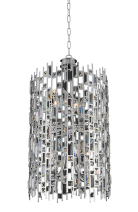 Allegri - 033050-010-FR001 - Eight Light Foyer Pendant - Fonseca - Chrome Allegri - 033050-010-FR001 - Eight Light Foyer Pendant - Fonseca - Chrome