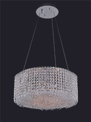 Allegri - 11669-010-FR001 - Eight Light Pendant - Milieu Metro - Chrome Allegri - 11669-010-FR001 - Eight Light Pendant - Milieu Metro - Chrome