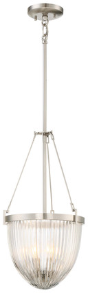 Minka-Lavery - 2323-84 - Three Light Pendant - Atrio - Brushed Nickel Minka-Lavery - 2323-84 - Three Light Pendant - Atrio - Brushed Nickel