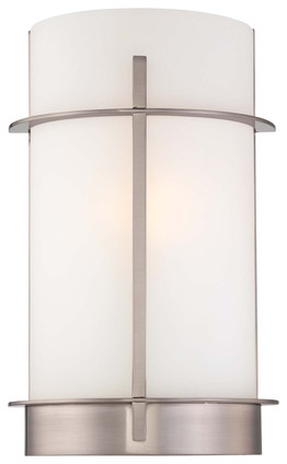 Minka-Lavery - 6460-84 - One Light Wall Sconce - Brushed Nickel Minka-Lavery - 6460-84 - One Light Wall Sconce - Brushed Nickel