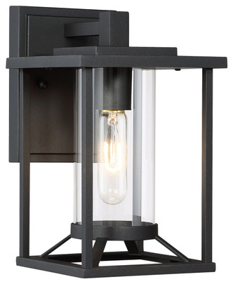 Minka-Lavery - 72471-66 - One Light Outdoor Wall Mount - Trescott - Black Minka-Lavery - 72471-66 - One Light Outdoor Wall Mount - Trescott - Black