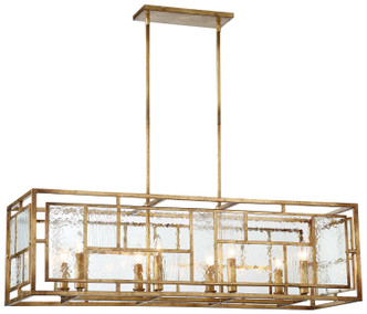 Metropolitan - N6478-293 - Eight Light Island Pendant - Edgemont Park - Pandora Gold Leaf Metropolitan - N6478-293 - Eight Light Island Pendant - Edgemont Park - Pandora Gold Leaf