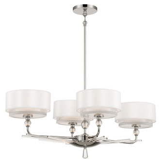 Metropolitan - N7385-613 - Four Light Island Pendant - Sutton by Robin Baron - Polished Nickel Metropolitan - N7385-613 - Four Light Island Pendant - Sutton by Robin Baron - Polished Nickel