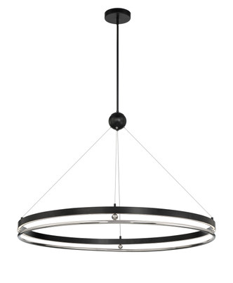 Metropolitan - N7995-572-L - LED Pendant - Grande Illusion - Coal w/Polished Nickel