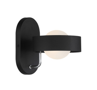 George Kovacs - P1561-729 - One Light Wall Sconce - Lift Off - Sand Coal and Polished Nickel George Kovacs - P1561-729 - One Light Wall Sconce - Lift Off - Sand Coal and Polished Nickel