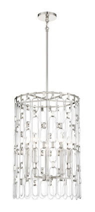George Kovacs - P5385-613 - Five Light Pendant - Charming - Polished Nickel George Kovacs - P5385-613 - Five Light Pendant - Charming - Polished Nickel