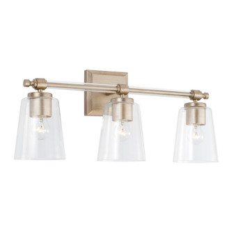 Capital Lighting - 144831BS-523 - Three Light Vanity - Breigh - Brushed Champagne Capital Lighting - 144831BS-523 - Three Light Vanity - Breigh - Brushed Champagne