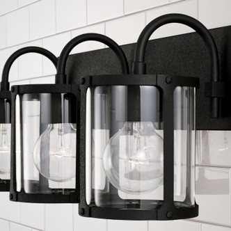 Brennen Three Light Vanity in Black Iron (65-144931BI-527) Brennen Three Light Vanity in Black Iron (65-144931BI-527)