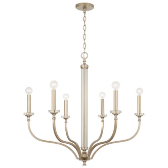 Capital Lighting - 444861BS - Six Light Chandelier - Breigh - Brushed Champagne Capital Lighting - 444861BS - Six Light Chandelier - Breigh - Brushed Champagne