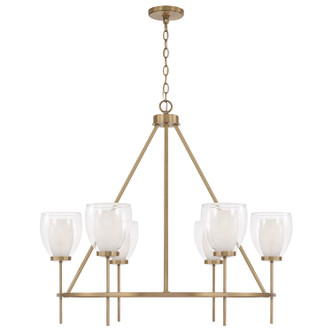 Capital Lighting - 455961AD - Six Light Chandelier - Joss - Aged Brass