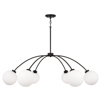 Capital Lighting - 457161BI-557 - Six Light Chandelier - Amos - Black Iron