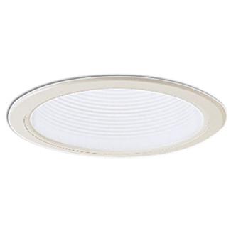 Nora Lighting - NL-610W - 6 Adjustable Stepped Baffle Trim W/ Plastic Ring - Rec Lv 6 Trim - White Nora Lighting - NL-610W - 6 Adjustable Stepped Baffle Trim W/ Plastic Ring - Rec Lv 6 Trim - White