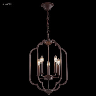James R. Moder - 41104DB22 - Five Light Chandelier - Lantern - Dark Brown
