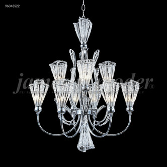 James R. Moder - 96048S22 - Nine Light Chandelier - Jewelry - Silver