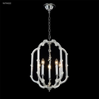 James R. Moder - 96794S22 - Five Light Chandelier - Lantern - Silver