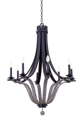 Kalco - 502571SZ - Eight Light Chandelier - Lansing - Satin Bronze