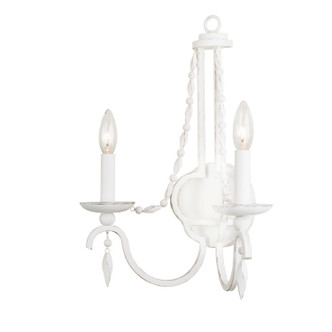 Kalco - 507220DW - Two Light Wall Bracket - Acadia - Distressed White Kalco - 507220DW - Two Light Wall Bracket - Acadia - Distressed White