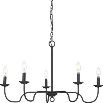Progress Lighting - P400291-31M - Five Light Chandelier - Canebrake - Matte Black Progress Lighting - P400291-31M - Five Light Chandelier - Canebrake - Matte Black