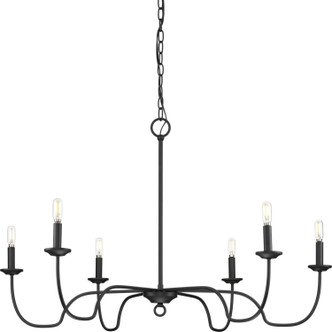 Progress Lighting - P400292-31M - Six Light Chandelier - Canebrake - Matte Black Progress Lighting - P400292-31M - Six Light Chandelier - Canebrake - Matte Black