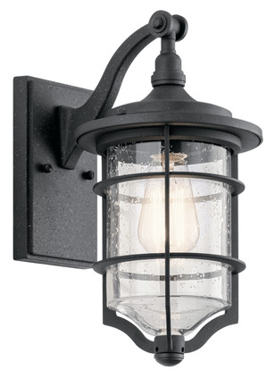 Kichler - 49126DBK - One Light Outdoor Wall Mount - Royal Marine - Distressed Black Kichler - 49126DBK - One Light Outdoor Wall Mount - Royal Marine - Distressed Black