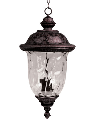 Maxim - 40427WGOB - Three Light Outdoor Hanging Lantern - Carriage House VX - Oriental Bronze Maxim - 40427WGOB - Three Light Outdoor Hanging Lantern - Carriage House VX - Oriental Bronze