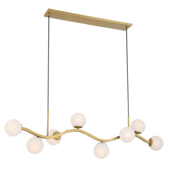 Minka-Lavery - 3747-732 - Eight Light Island Pendant - Curven - Legacy Brass Minka-Lavery - 3747-732 - Eight Light Island Pendant - Curven - Legacy Brass