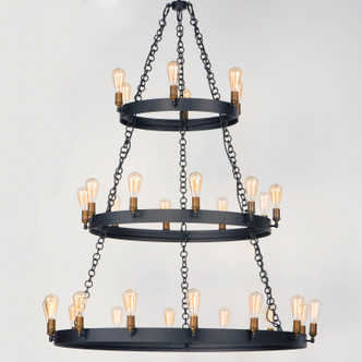 Noble 30 Light Chandelier (26278BKNAB)