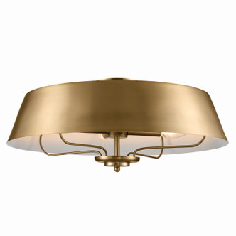 Luella Four Light Pendant/Semi Flush in Brushed Natural Brass (12-52543BNB)