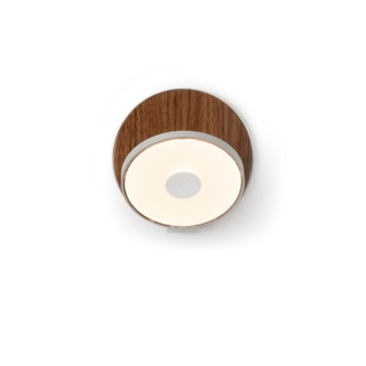 Koncept - GRW-S-SIL-OWT-PI - LED Wall Sconce - Gravy - Silver Oiled Walnut