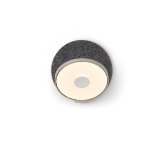 Koncept - GRW-S-SIL-OXF-HW - LED Wall Sconce - Gravy - Silver Oxford Felt
