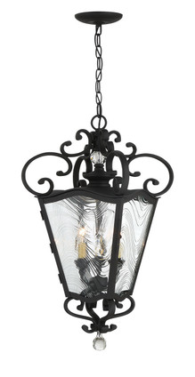 Minka-Lavery - 9334-661 - Three Light Outdoor Chain Hung - Brixton Ivey - Coal And Soft Brass Minka-Lavery - 9334-661 - Three Light Outdoor Chain Hung - Brixton Ivey - Coal And Soft Brass